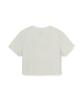 Emelbi Women'S Diamond Monogram Tone-Tone Jacquard Crop Short Sleeve T-Shirt Ny (Ivory)