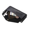For iPhone 16e Leather Case Magnetic Closure Wallet Stand Phone Cover with Crossbody Strap