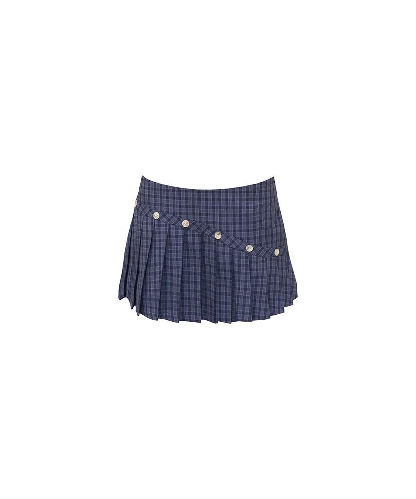 Jemeta Pleats On The Ride Skirt Navy