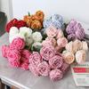 9-Head Bundle Imperial Concubine Rose Wedding Decoration Simulation Rose Wedding Handheld Flower Hotel Party Flower Arrangement