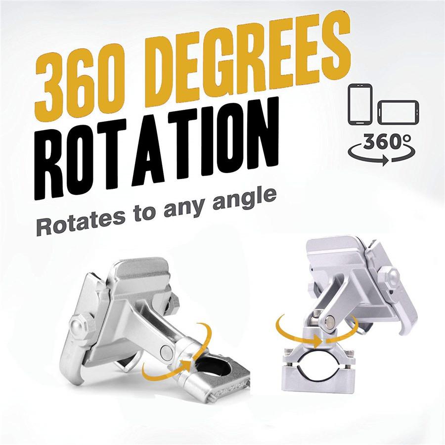 Bicycle Motorcycle Bike Handlebar Mount Aluminum Phone Holder For Cell Phone