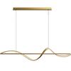 Modern Minimalist Twisted Strip Pendant Light for Dining or Bar