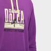 Adidas Dame Basketball Hoodie With Graphic Print Men Hoodies Purple HG8914