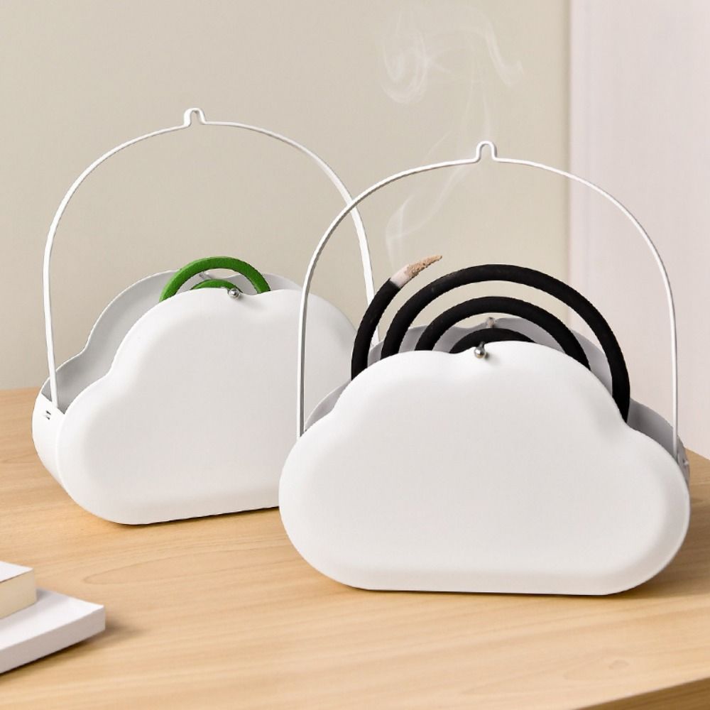 Cloud-Shaped Mosquito Coil Holder Wall Mounted Gnat Coil Rack Modern Coil Incense Burner  Patio