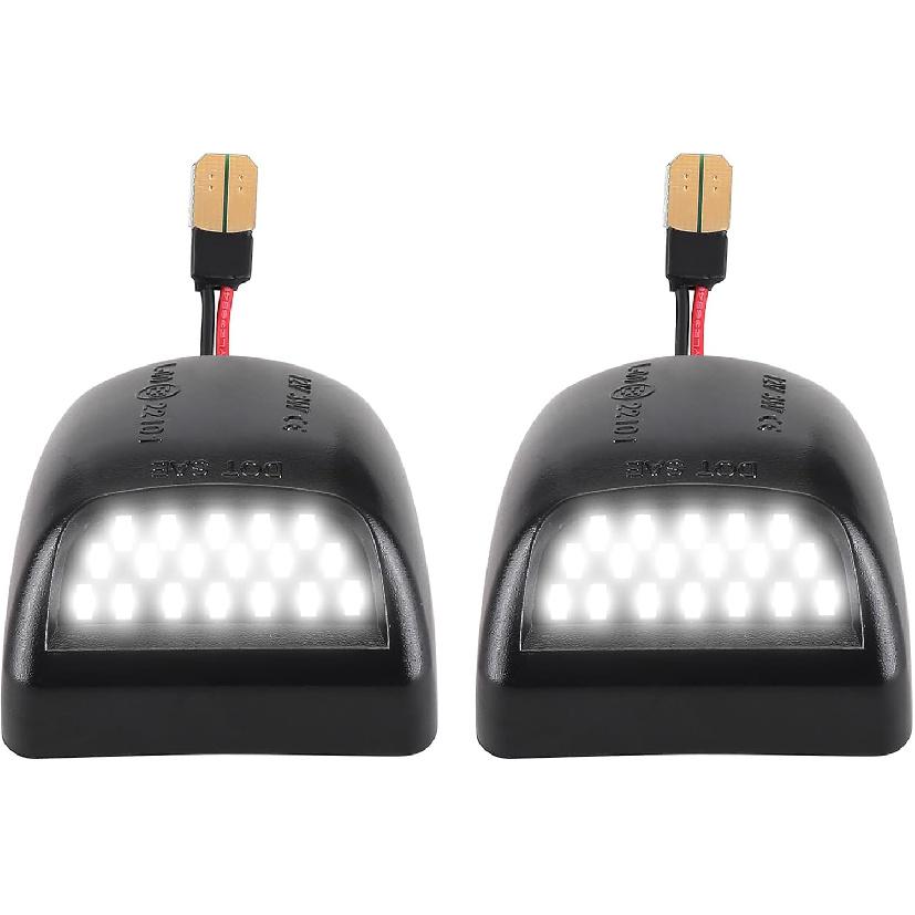 

2PCS Full LED License Plate Light Tag Lamp for for Chevy Silverado Avalanche Tahoe 1500 2500 3500, for GM Sierra Yukon XL, for Cadillac Escalade 2PCS