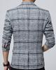 Herfstpak Maatwerk Slim Grote Maten [ODFMCE] Herenjas, Jas, Zakelijk, Casual, Gentleman, Pasvorm, (JP, Alfabet, 2XL, Grijs)