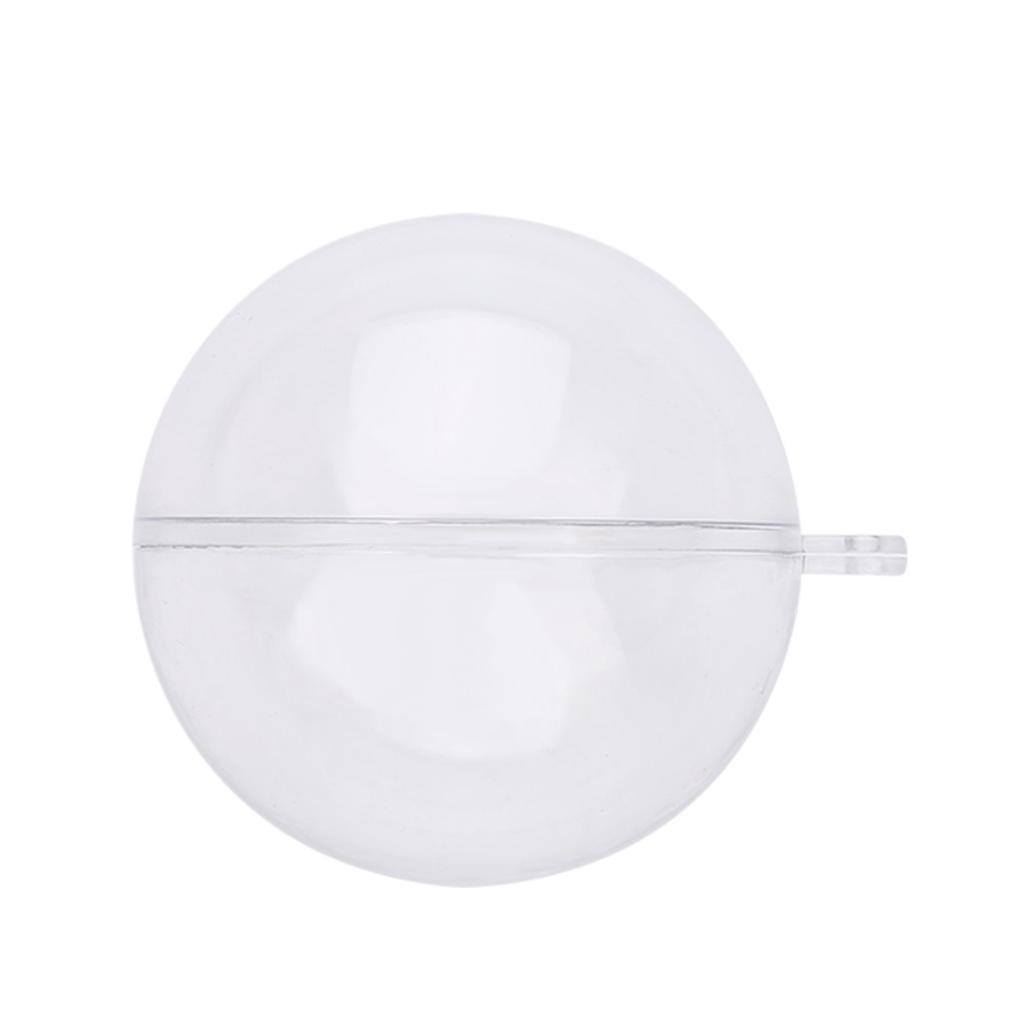 20Pcs Fillable Clear Plastic Ball Wedding Christmas Decoration Ornaments (10cm)
