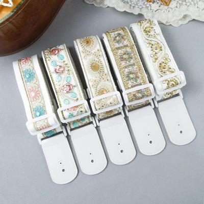1 adet Moda Yüksek Kaliteli Akustik Gitar Askısı Folk Ahşap Elektro Gitar Omuz Askısı Bas Evrensel Gitar Aksesuarları