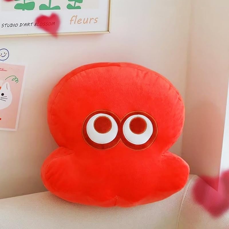 YDORKKU Splatoon 3 Tintenfisch Plüschtier, Körperkissen, Weich und Niedlich, Perfekt für Geschenke, Zimmerdekoration, Sofakuschelkissen, Niedliches Merchandise, Stilvoll