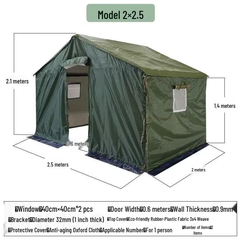 JINGGENG Heavy-Duty Waterproof Steel Frame Tent