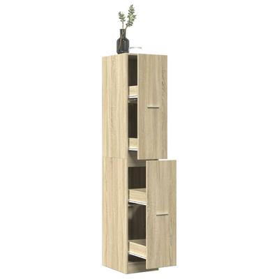 Vidaxl Pharmacy Cabinet, Sonoma Oak, 30X41X174.5 Cm