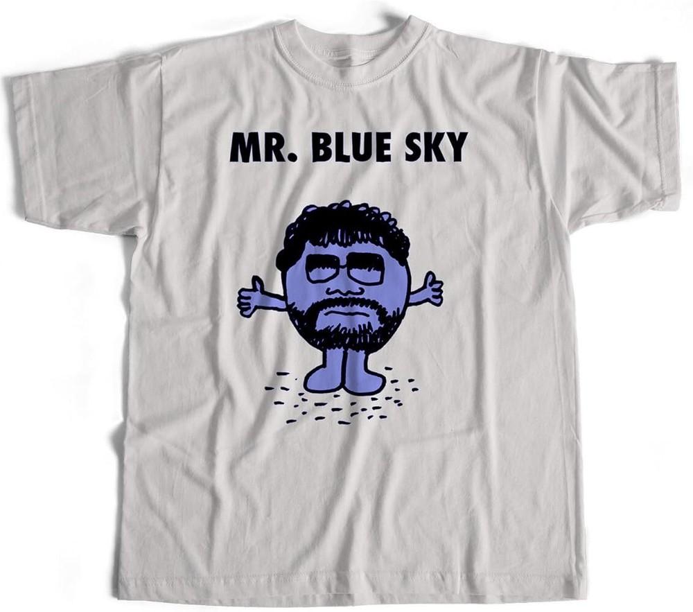 Jeff Lynne ELO Mr Blue Sky T-shirt Drôle Blanc Unisexe S-2345XL T-shirt Unisexe