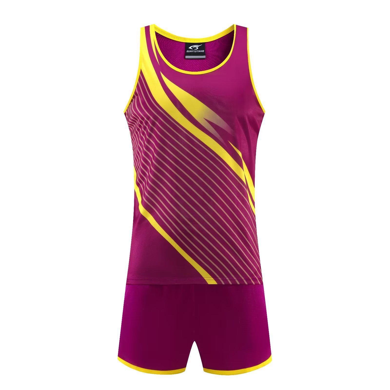 Unisex Quick-Dry Running  Track Competition Uniform Set Women 2XL