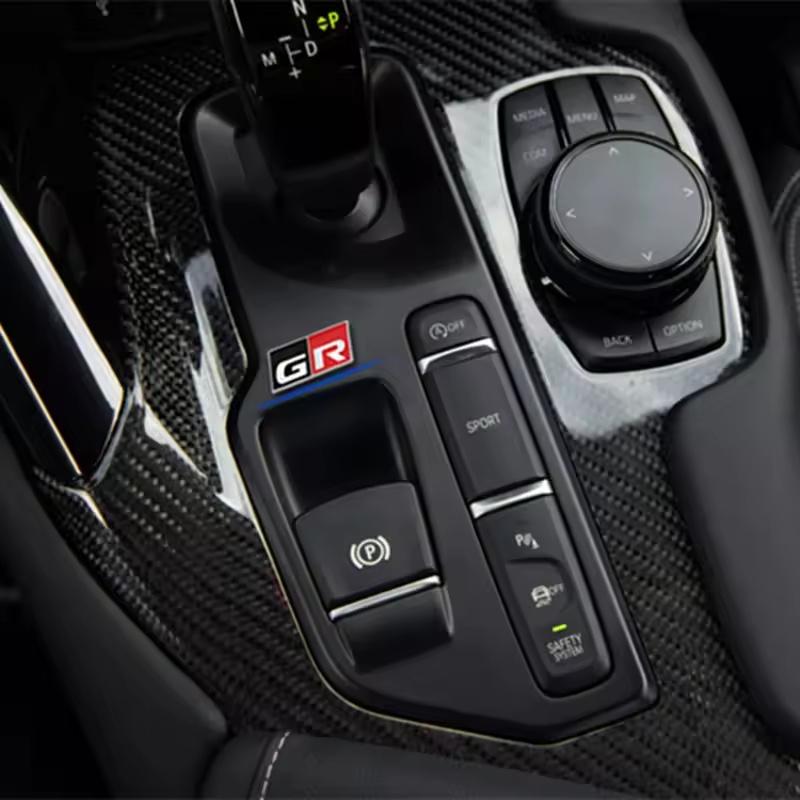 GR Sport 3D Metal Car Steering Wheel Interior Badge Emblem Decals For C-HR C-orolla R-AV4 Prius C-amry