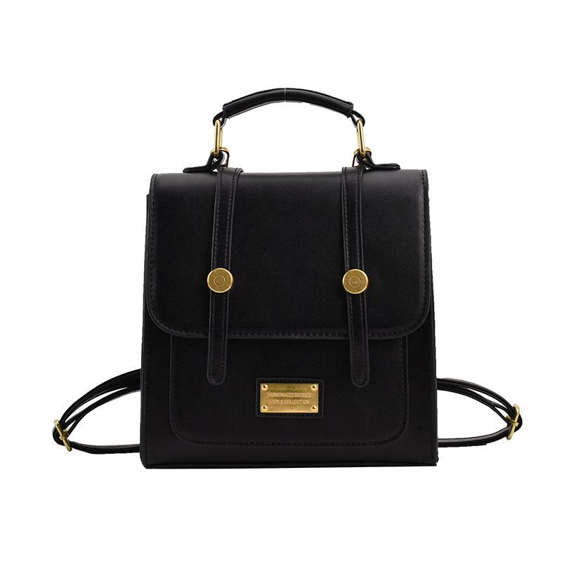 Retro commuter texture handbag 2025 spring new versatile backpack messenger bag small square bag