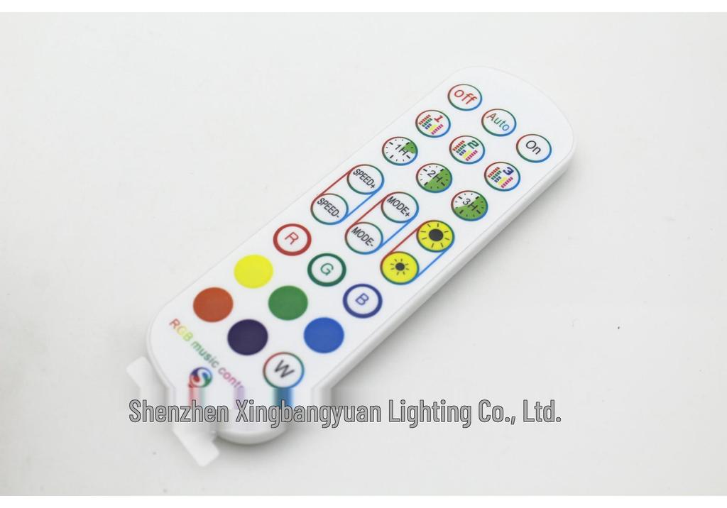 24-Key RGB Bluetooth Light Strip Controller: Mobile App, 12V/24V Color Changer & Dimmer
