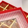 WTEMPO 3PCS 25 Grids Chocolate Candy Pastry Packaging Box with Bow Creative DIY Gift Boxes Suitable for Birthday Christmas New Year Valentine's Day