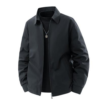 Executive Business Down Jacket Men's Winter Lapel% White Duck Down Cold-resistant Loose Casual Jacket