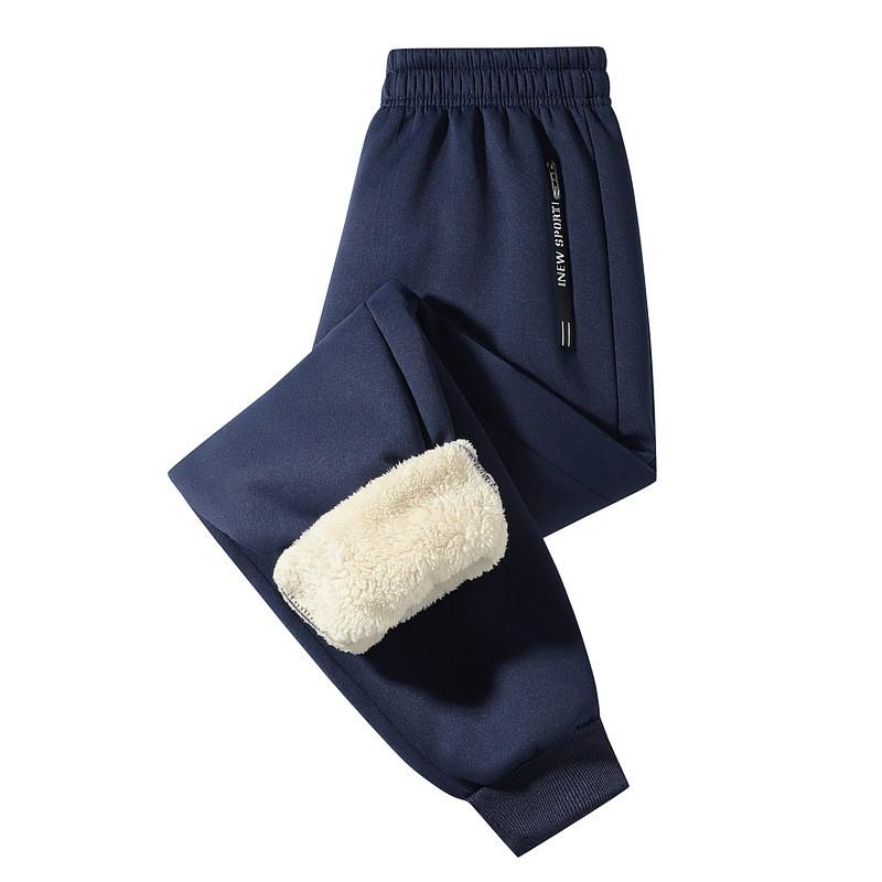 Mens Winter Fleece Lined - Warm Casual Joggers Thermal Trousers