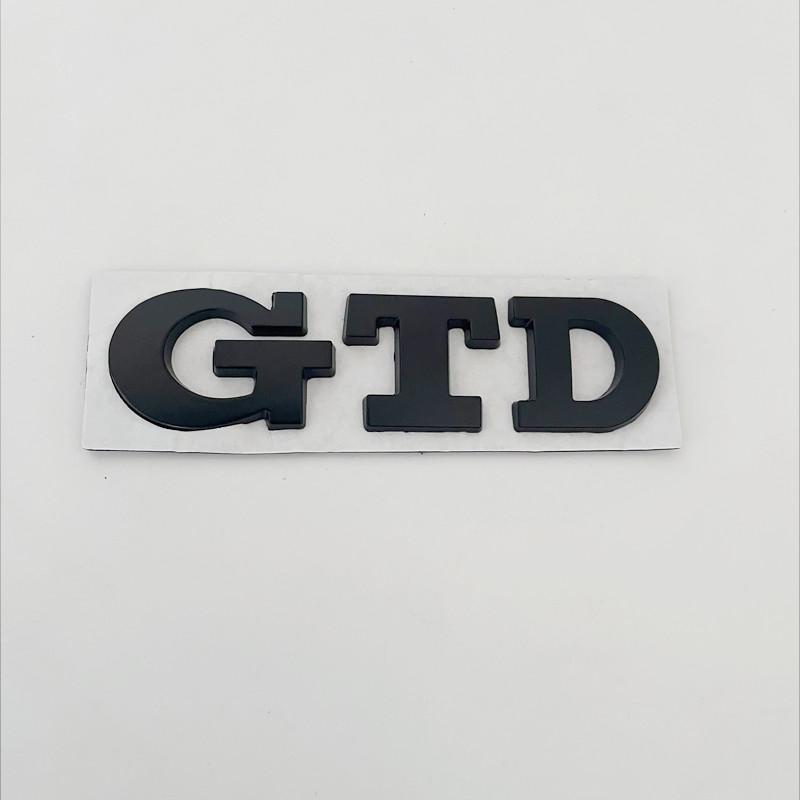 1Pc 3D Metal Letters Car Rear Trunk Badge GTD Logo Emblem For Volkswagen VW Golf 7 6 5 4 GTD Sticker MK2 MK4 MK5 MK6 MK7 Accessories