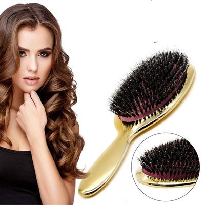 Lusso Oro E Argento Colore Cinghiale lBristle Padde Spazzola Per Capelli Spazzola Per Capelli Ovale Antistatico Pettine Per Capelli Parrucchiere Massaggio Pettine