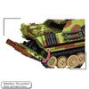 Cheetah G1 tank destroyer building blocks, armored vehicle puzzle assembly toy models, boys' military DIY, children's gifts
