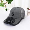 Large Brim Cooling Fan Hat Mesh Peaked Cap New Baseball cap  Men Women