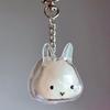 Rabbit Shape Storage Pendant Large Capacity Transparent Design Eco Friendly Material Multi Functional Organizer For Pet Hair Sma