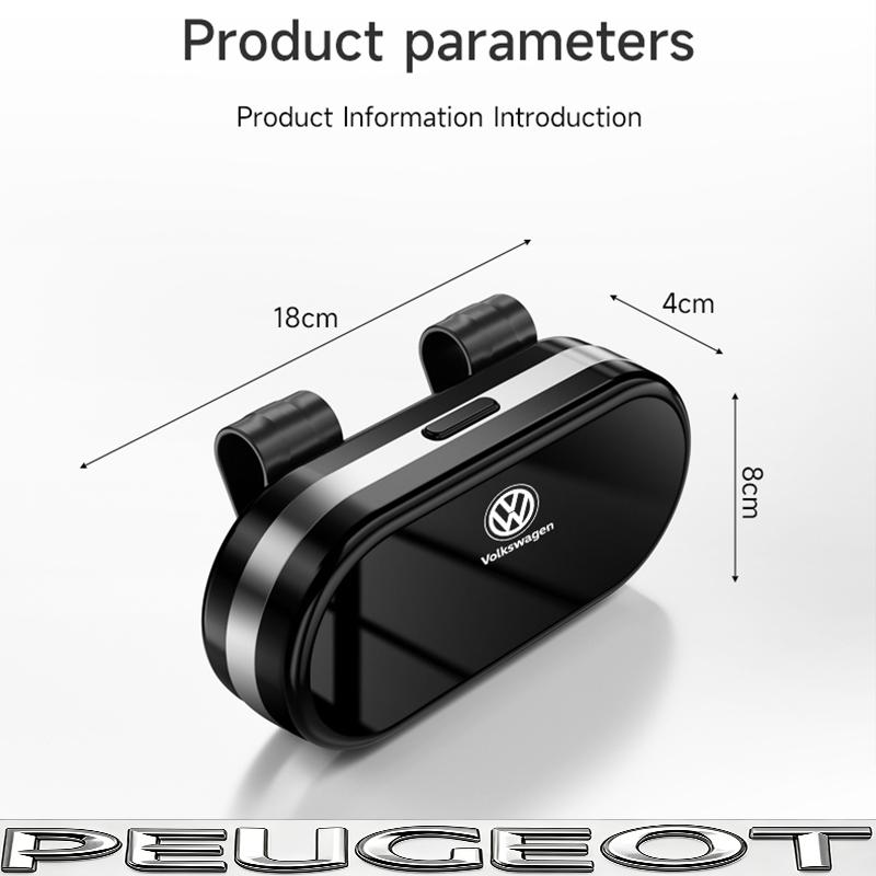 Car Visor Sunglasses Car Glasses Case Glasses Clip Box For VW Golf Tiguan T-Roc Polo Passat ID.4 T-Cross ID.3 Taigo ID.7 Atlas
