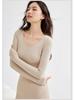 190g Warm Autumn/Winter Pure Cotton Base Layer: Men's & Women's Round Neck Pullover and Trousers Set