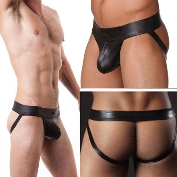 

Горячие Сексуальные Мужские Стринги G-string Нижнее белье Кожаный ремешок Стволы