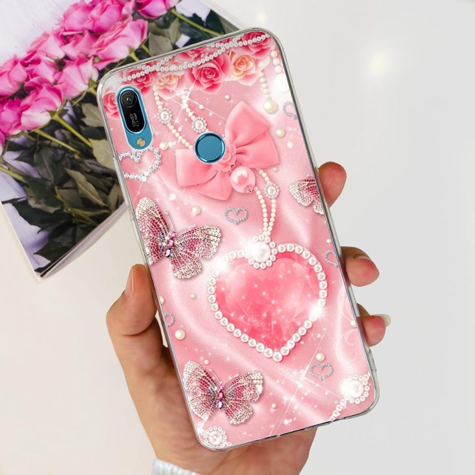 For Huawei Y6 2019 Case Y6 Prime 2019 Fashion Painted Cover Clear Silicone Phone Case For Huawei Y6s 2019 Y6 Pro 2019 Soft Shell