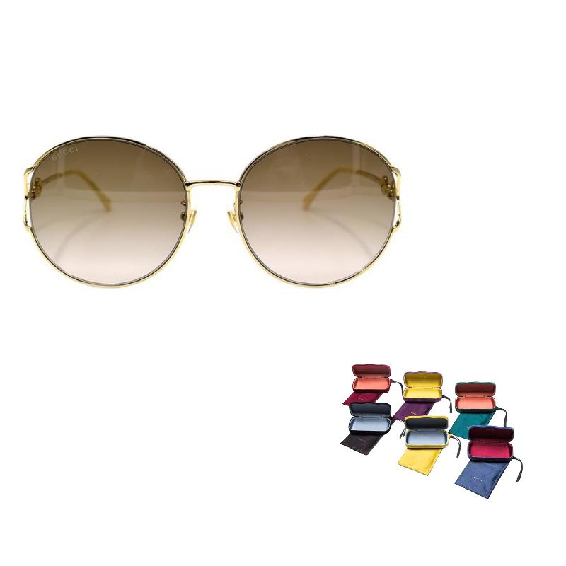 GUCCI Herringbone Series Classic Horsebit-Style Holiday Travel Sunglasses Women's