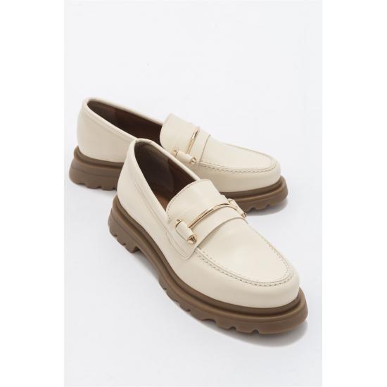 Metal Buckle Thick Sole Women's Shoes