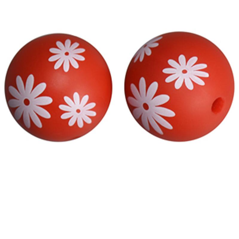 10PCS/Lot 15MM Christmas Tree Snowflake Halloween Pattern Food Grade Silicone Beads For DIY Making Bracelet Keychain Accessories