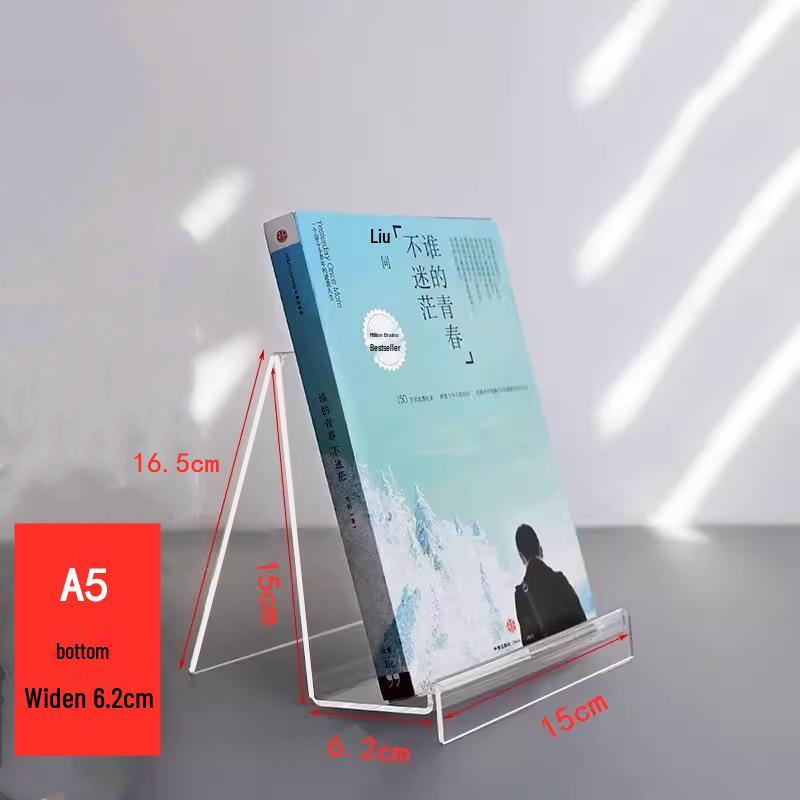 Acrylic Bookends and Stand for Books, Booklets, Records, and Displays