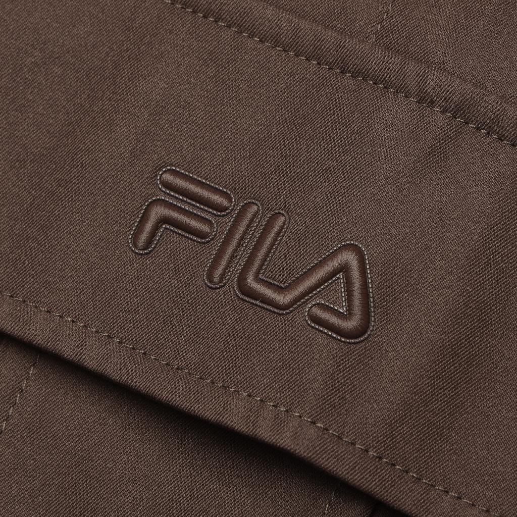 Fila Solid Color Multi-Pocket Straight Leg Woven Casual Pants Women Pants Dark-Brown F11W349802F-BN