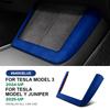 Italian Top Suede for Tesla Model 3 Highland 2024 Model Y Juniper 2025 2026-Up Central Control Wireless Charging Frame Cover