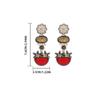 Vintage Daisy Flower Earrings For Women Personality Bohemia Long Drop Earrings Holiday Party Jewelry Accessories Gifts