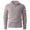 Men's Youthful Casual Knitwear: Warm Half-Zip Sweater Base Layer
