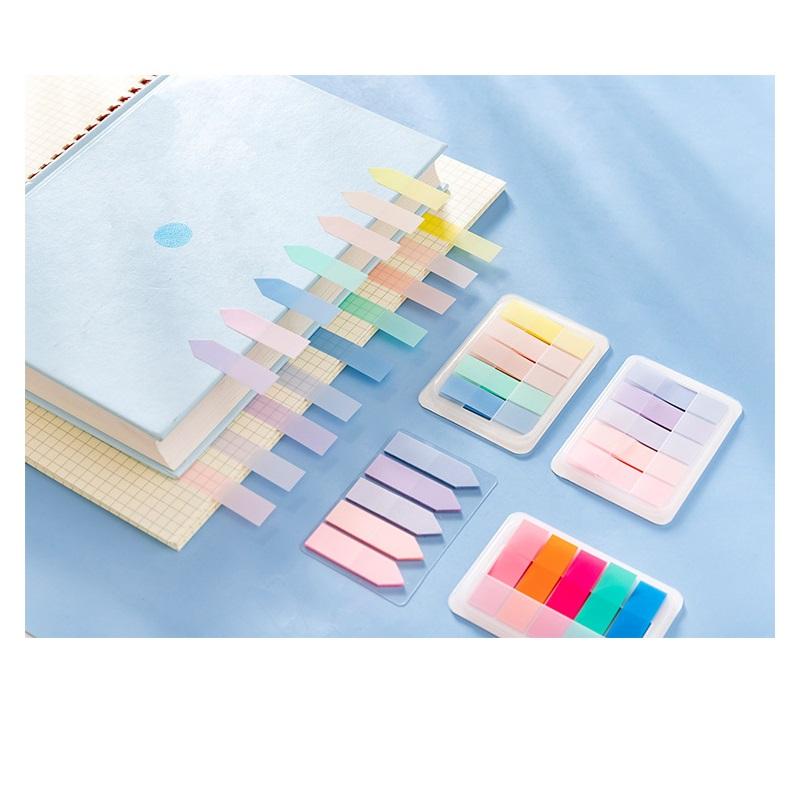 1pcs Translucent Index Stickers Multi Color Drawer Arrow Type Sticky Notes and Memo Pad Self Adhesive Diary School