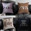 Fast Fashion Elegant Design ZARA-A Pillow Case Anti-dustmite Pillowcase Invisible Zipper Silky Short Plush Sofa Cushion Cover