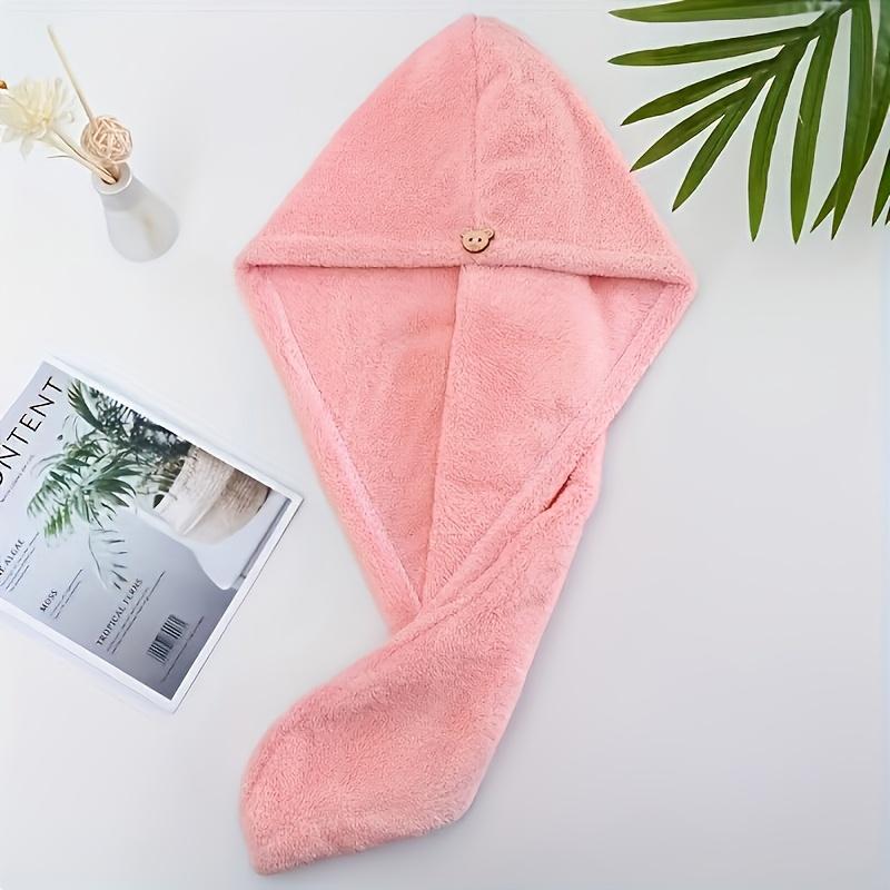 1pc Microfiber Hair Towel Wrap Quick Dry, Super Absorbent for All Hair Types Polyester Hair Drying Cap, Bathroom Accessory