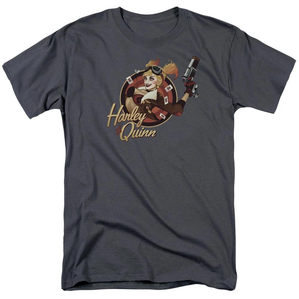 DC Comics - Justice League - Harley Bomber -  Unisex Children s T-shirt - Gray 150