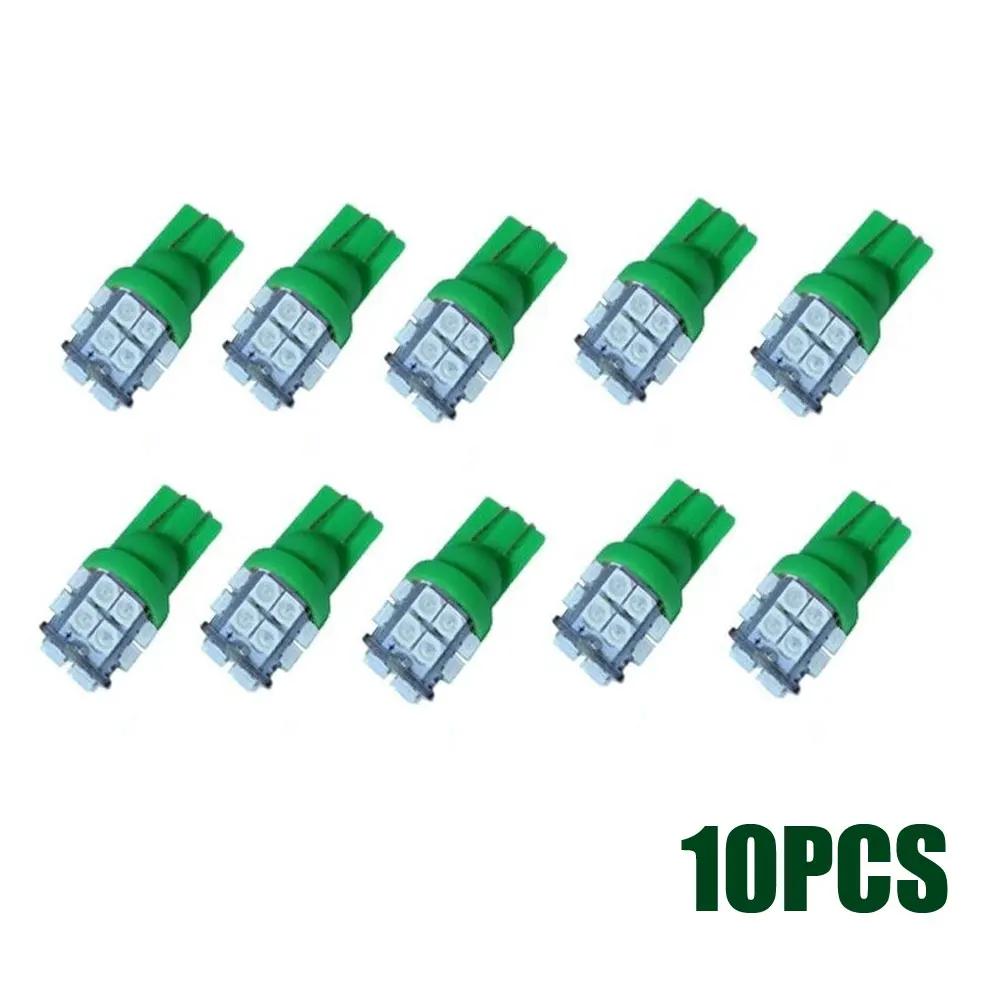 10pcs Car Interior Reading Light T10 3528 20SMD W5W 12V LED Bulbs Car Signal Indicator Lamp Car Lights Universal Accessories