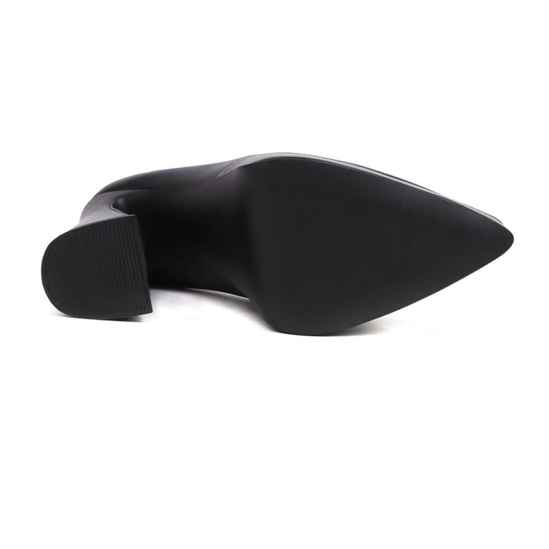 Women's high-heeled single shoes, sexy European and American style spring and summer new waterproof table thick heel large size low-top shoes