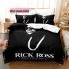 Top RICK ROSS Bedding Set Single Twin Printed Bed Set With Pillowcase Bed Duvet Cover Soft Single Double Queen Super King Size
