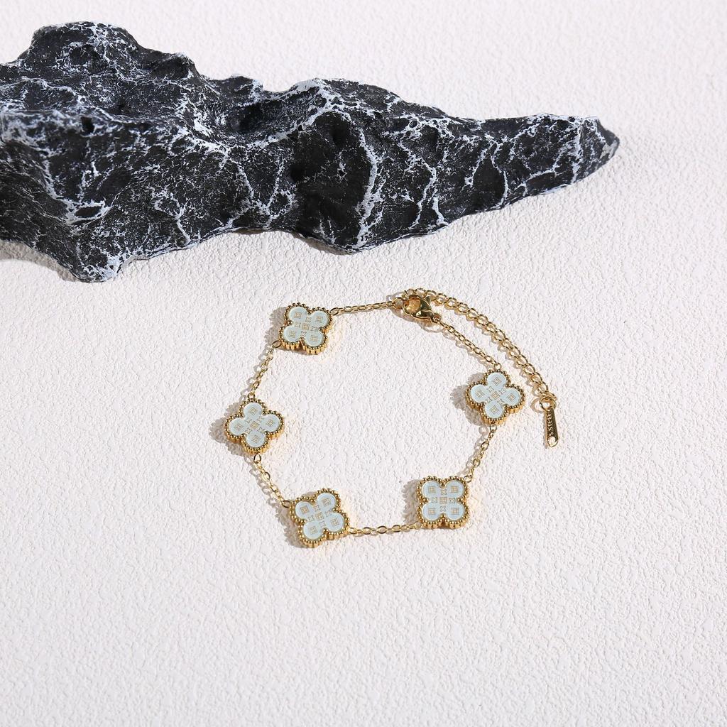 Four Leaf Clover Women's Bracelet Light Luxury Luxury Luxury Jewelry Accessories Handmade