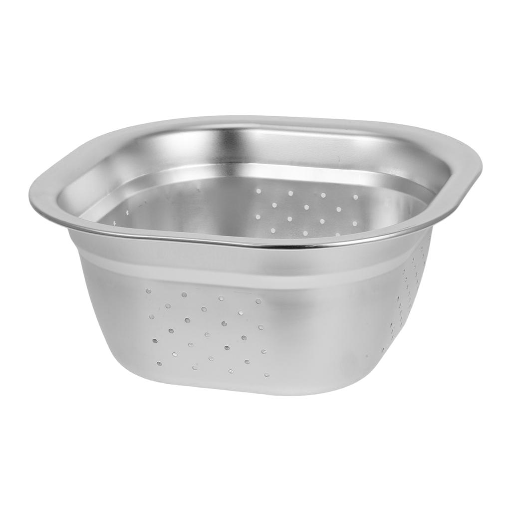Vegetable Kitchen Sink Colander for Rice 201 Stainless Steel Washing Bowl Gadget