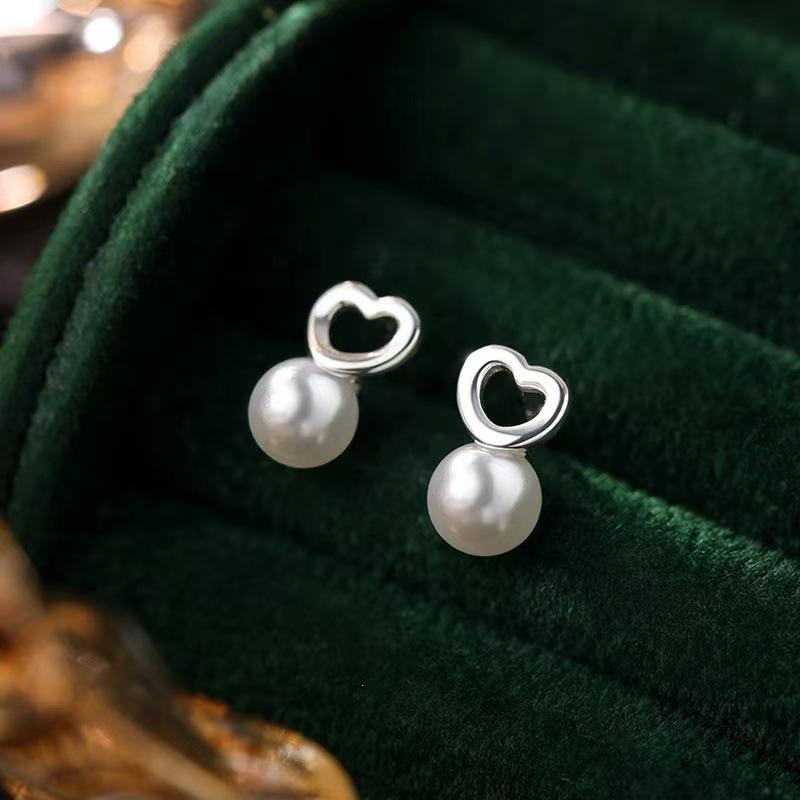 925 Sterling Silver Pearl Stud Earrings - 2024 Luxurious High-End Jewelry for Women